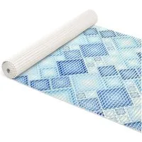 ANRO Schaum-Badematte Antirutschmatte Weichschaummatte Badezimmer Entspannung, Höhe 5 mm, wasserdurchlässig, pflegeleicht, Rillen, rutschhemmend, Drainage Effekt, strapazierfähig, Praktisch, Weich, Rutschhemmend, Schnelltrockend, mit Drainagelöchern,