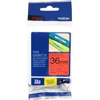 Schriftband TZe-461 36 mm, schwarz auf rot