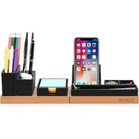 COFI 1453 Organizer Schreibtisch - Magnetische Holzplatte mit 6 Fächern, einstellbar (1 St)