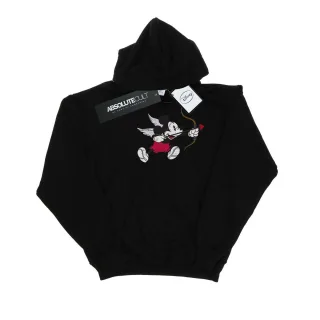 Disney - "Mickey Mouse Love Cherub" Kapuzenpullover für Damen (Schwarz)