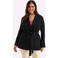 Sheego Blusenblazer Shirtblazer Langarm