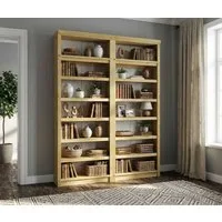 OTTO home Bibliothek Soeren 2 Regale á Breite 80 cm, Höhe 220 cm, Tiefe 29 cm, Set 2-tlg., 2 Bücherregale - zusammen oder getrennt stellbar