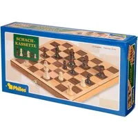 Philos Spiel Schach mit Schachkassette, Gesellschaftsspiel, Made in Germany