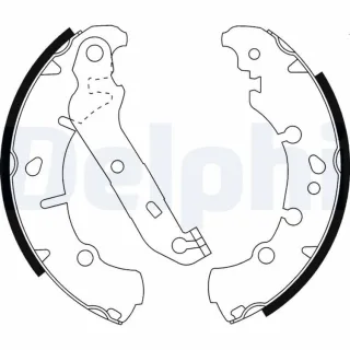 Delphi Bremsbacken hinten Ford Fiesta Fusion Ka Puma Street Mazda 2