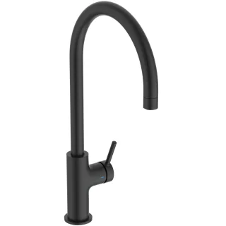 Ideal Standard Küchenarmatur Ceraline Nuovo Ausladung 200mm hoher Auslauf Silk Black, BE265XG BE265XG