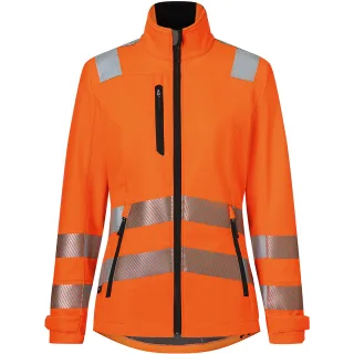 KÜBLER REFLECTIQ Softshelljacke Damen PSA 2 warnorange 3XL - 1509 8427-37-3XL