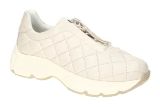 H?gl 5330 Chunky Sneaker Wei?-Creme Echtleder XL-ExtraLight