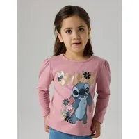 Name It T-Shirt NMFJINA STITCH LS TOP BOX NOOS WDI Baumwollmischung, regular fit