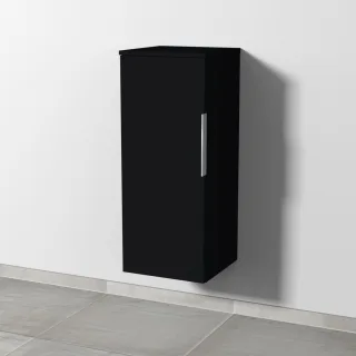 Sanipa 3way Mittelschrank mit 1 Tür, Schwarz-Matt, UF12008 UF12008