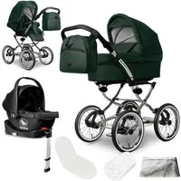 bergsteiger Kombi-Kinderwagen Venedig Retro-Kinderwagen 3in1, (10-tlg)
