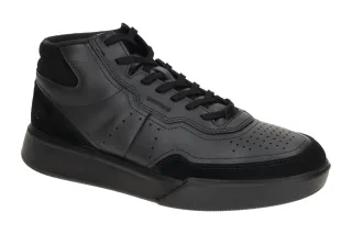 Ecco 53982451052 STREET COURT HIGH-TOP Herrenschuhe Schwarz Uni Schn?rung