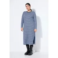 Studio Untold Jerseykleid Maxikleid Jersey mit Ringeln Langarm
