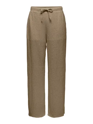 JDY - Stoffhose mit weitem Bein braun - Gr. - 32