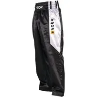 KWON Sporthose Kickboxhose lang Hose Kickboxen Kampfsporthose Clubline (Satinhose) Satinhose Kick-Boxen