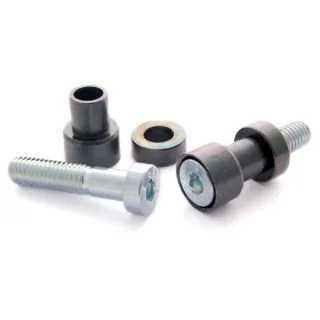 Montagekit für ValterMoto Ständeraufnahmen / Bobbins für Suzuki GSX 1300 B-King Bj.2007-2012