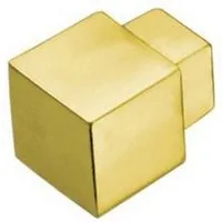 Dural GmbH Profil 1 Stück Außen-/ Innenecke DURAL SQUARELINE DPSA 1061-Y gold H=10 mm, hochglanzeloxiert, Aluminium, für Quadratprofil