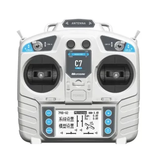 MicroZone MC7 C7 MINI 2.4GHz 8CH Radio Transmitter with MC8RE-V2 Receiver for RC Aircraft FPV Racer Drone Multirotor Hel