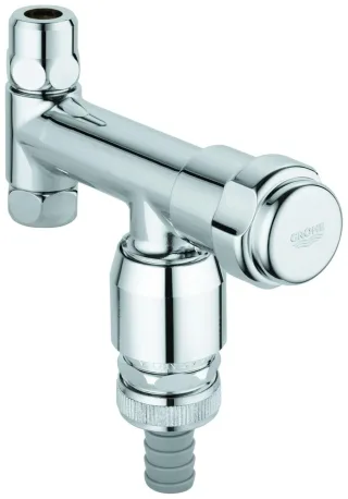 GROHE WAS-Ventil Eckfix 41033 Design-Gr. DN10 mit RV u. Rohrbelüfter chrom 41033000