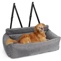 CALIYO Hunde-Autositz 2-in-1 Autositz und Bett für Hunde, Hundesitz, hochwertigem Oxford-Tuch und Polypropylen-Gewebe, geeignet für alle Arten von Autos, multifunktionales Hundebett