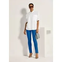 MADELEINE Kurzarmbluse Oversize-Hemd aus Baumwolle