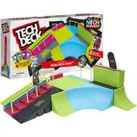 Tech Deck - Neon Mega Park, Spielfahrzeug mit zwei Fingerboards, X-Connect