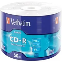Verbatim CD-Rohling 50 Rohlinge CD-R 80Min 700MB 52x Shrink