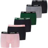Levi's® Boxershorts LEVIS MEN REPEAT LOGO BOXER BRIEF (6er Pack) Logobund und ohne Eingriff