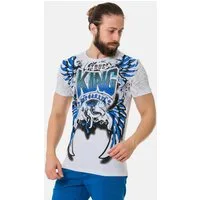 Cipo & Baxx T-Shirt T-Shirt mit hochwertigem Frontmotiv