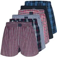 Almonu Boxershorts 6er Pack Web (Spar-Set, 6-St) Boxershorts - Baumwolle - mit Eingriff - Atmungsaktiv