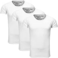 Key Largo T-Shirt Bread vintage Look uni Basic T00621 Rundhalsauschnitt unifarben kurzarm slim fit
