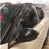 OMAC Lüftungsgitter Windabweiser Regenabweiser für Opel Corsa F 2019-2025 Acryl 4tlg (4 St), Aerodynamisch, Einfache Montage, Waschstraßenfest