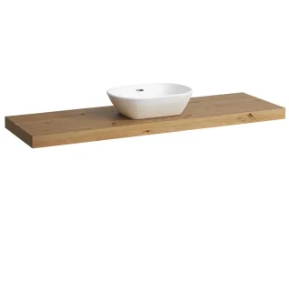 Laufen Waschtisch-Platte LANI 495x1570x65 mit Aussschnitt mittig H4046911122671
