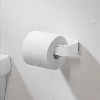 Bürstenking Toilettenpapierhalter ohne Bohren, Selbstklebender Klopapierhalter, WC-Rollenhalter, 3M-Kleber