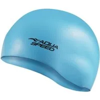 Aqua Speed Badekappe Silikon Bademütze Klassisches Mono-Design Wasserdicht & rutschfest, Chlorresistent & dehnbar – Für Pool, Wassersport & Sauna