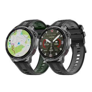DT NO.I DTG6 1.43inch AMOLED Display GPS Offline Maps ABC Function 3ATM Waterproof bluetooth Call Heart Rate Blood Oxyge