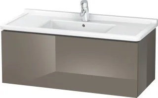 Duravit L-Cube Waschtischunterbau wandhängend Flanell Grau Hochglanz 1020x469x408 mm - LC616608989 LC616608989