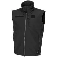 MFH Anglerweste Soft Shell Weste, "Allround", schwarz