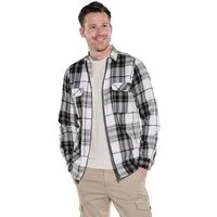 Engbers Langarmhemd Herren Overshirt kariert, Braunbeige