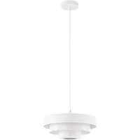 Lindby Hängeleuchte Tivra, Metall, Weiß IP20, 1 x 15 W LED