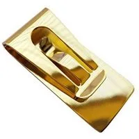 Paletti Geldscheinklammer Geldscheinklammer Gold Farbe maße 26 mm x 55 mm x 6mm, Schlicht polierter Edelstahl