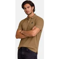 U.S. Polo Assn. Poloshirt USArrchie – Herren Classic Fit kurzarm mit Logo-Stickerei Mit Flachstrick-Kragen, Knopfleiste und elastischer Baumwollmischung