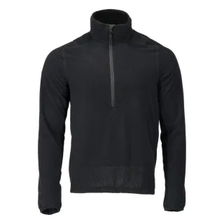 MASCOT Herren Microfleece Pullover mit kurzem Reißverschluss CUSTOMIZED Schwarz XS - 22703-639-09-XS