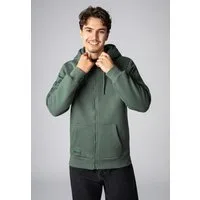 SUBLEVEL Kapuzensweatjacke Herren Zipperjacke mit Kapuzen Print Sweatshirtjacke, Kapuzenpullover mit Kängurutasche und Kapuze