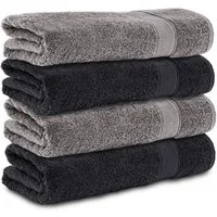 Komfortec Handtuch Set 100% Baumwolle, 470 g/m², Frottee (Set, 4-St), Handtücher 50x100 cm Set, Weich