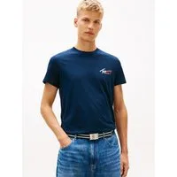 Tommy Jeans T-Shirt TJM SLIM FIT SIGN CHEST mit Markenprint