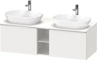 Duravit D-Neo Konsolenwaschtischunterbau wandhängend Weiß Matt 1400x550x459 mm - DE4950B10180000 DE4950B10180000