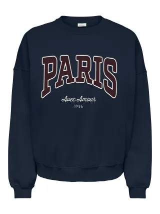 JDY - JDYMESA L/S O-NK EMB SWEAT JRS NOOS Sky Captain - Gr. - XS