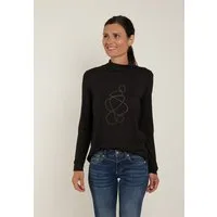 Seidel Moden Langarmshirt mit Glitzersteinen, MADE IN GERMANY