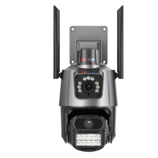 6MP 3K PTZ WiFi Camera Dual Lens Screen Intelligent Night Vision Motion Detection Two Way Intercom Record Playback CCTV