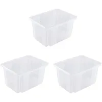 keeeper Aufbewahrungsbox Emil, 3er Set, 15 L, 38 x 28,5 x 20,5 cm (Set, 3 St), ineinander und aufeinander stapelbar